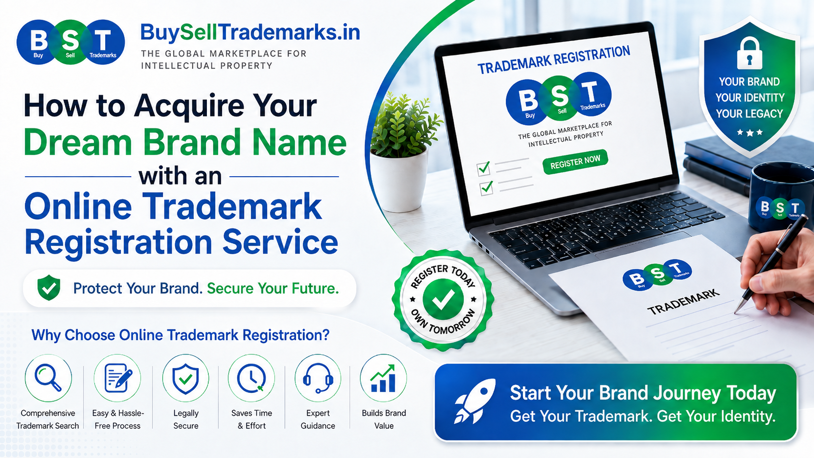 Cover image for How to Acquire Your Dream Brand Name with an Online Trademark Registration Service