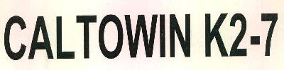 Device mark for CALTOWIN K2-7 Device mark for CALTOWIN K2-7